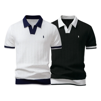 [KAUFEN SIE 1, BEKOMMEN SIE 2] Premium-Trikot-Poloshirt-Set (2er-Pack) von R&L