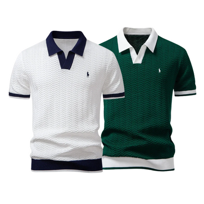 [KAUFEN SIE 1, BEKOMMEN SIE 2] Premium-Trikot-Poloshirt-Set (2er-Pack) von R&L