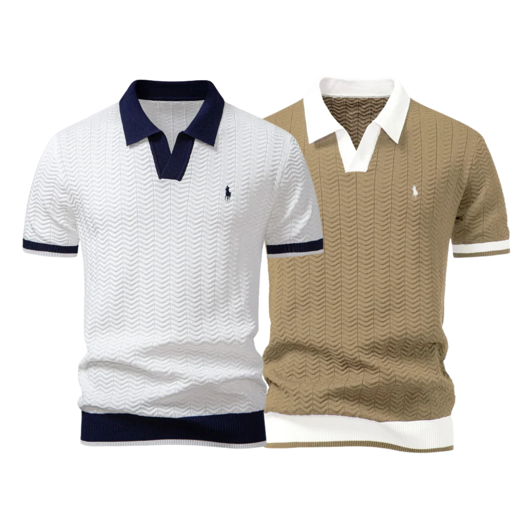[KAUFEN SIE 1, BEKOMMEN SIE 2] Premium-Trikot-Poloshirt-Set (2er-Pack) von R&L