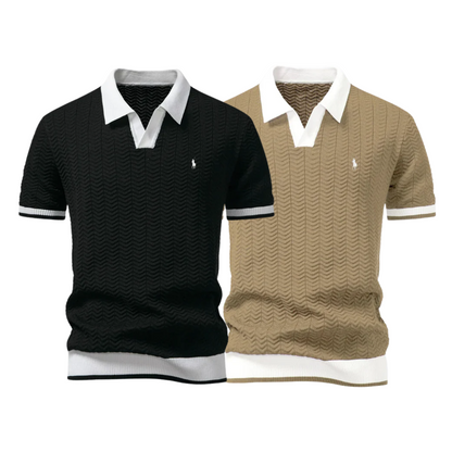 [KAUFEN SIE 1, BEKOMMEN SIE 2] Premium-Trikot-Poloshirt-Set (2er-Pack) von R&L